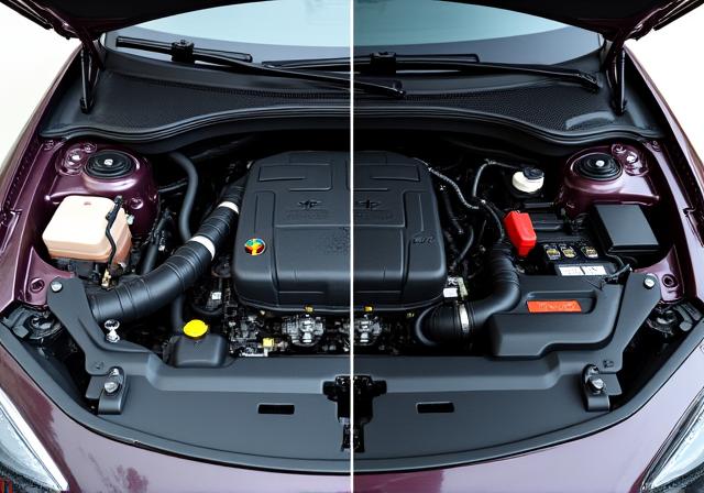 The same engine bay after being meticulously cleaned and detailed.